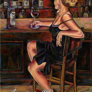 Annie at the bar